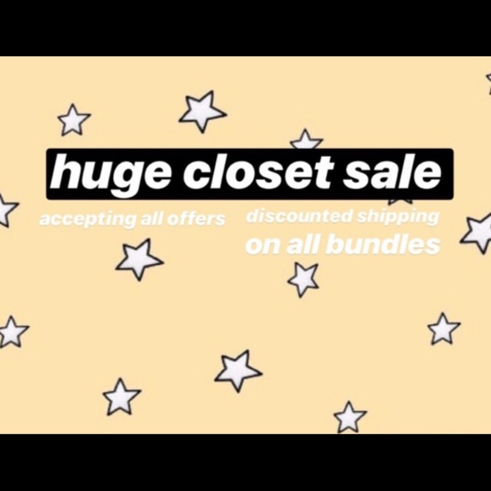 Huge bundle sale-all items in closet.